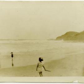 Children on unidentified beach