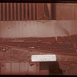 NSWGR, P-6 Class No. 480 hauling the Royal Train for the Duke and Duchess of York, Tempe Bridge, Sydney 1901