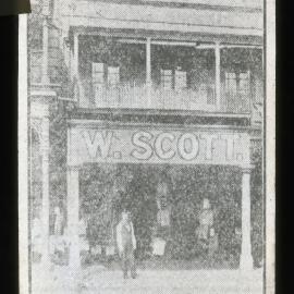 Ad for W. Scott’s, 1890