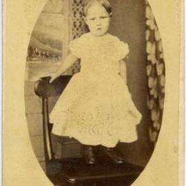 Carte de visite of an unidentified young girl.
