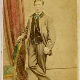 Carte de visite of an unidentified man, coloured.