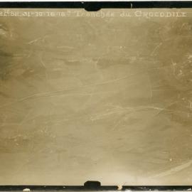 "Tranchee du Crocodile", showing trench network, location unknown, 1916