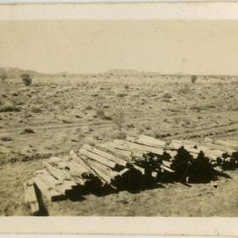 Photo of railway sleepers, location unknown