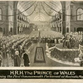 The Prince of Wales Opening the First Commonwealth Parliament of Australia, May 9th, 1901