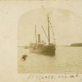 SS Minimbah on her first trip