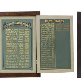 Honour board for the GUOOF Manilla branch No. 10801, 1920-1950