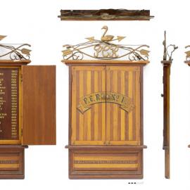 Honour board, Past Chief Rangers, Ancient Order of Foresters,1923-1980