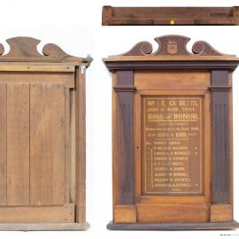 Honour board for the members of I.O.R. Tent 73, who served in the Great War, 1914-1918