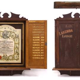 Honour board for the Lakemba Rebekah Lodge No. 63, 1924-1944