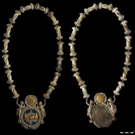 Masonic Grand Master chain of office with handshake chain links