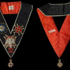 Masonic collar, 32° Scottish Rite, double-headed eagle