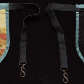 Masonic Apron 20th c  reproduction of 18th Century French apron