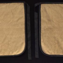 Apron, plain [lamb's wool], with black edging, Freemasonry [mourning]