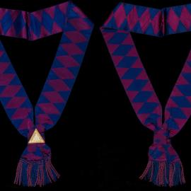 Royal Arch Masons sash with triple tau