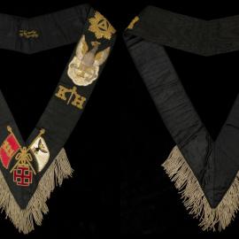 Masonic sash, Scottish Rite, 30th degree, 'Knights of Heredom'