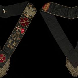 Masonic sash, Scottish Rite 30th Degree, 'Knights of Heredom' 