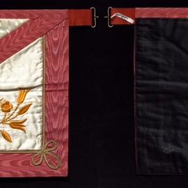 Masonic apron, 18th Degree Scottish Rite, 'Rose Croix'