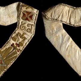 Masonic collar, 31st degree, M.C., E.J., [Knights Templar]
