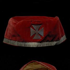 Masonic cap, (part only of KT regalia) Knights Templar Order