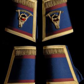 Masonic gauntlet cuffs, with square and compass