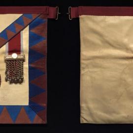 Masonic apron, Saint John, R.A.C, No. 322 S.C., Cootamundra, NSW
