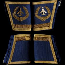 Masonic gauntlet cuffs in blue and gold