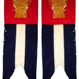Large masonic lodge banner, imagery of sheaf of corn