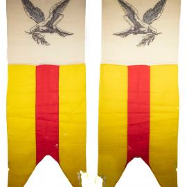 Large masonic lodge banner, imagery of dove and olive branch