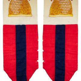 Large masonic lodge banner with beehive print