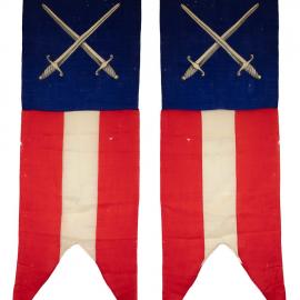 Large masonic lodge banner with crossed swords