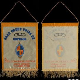 Gran Orden Unida de Odfelos. 5to Congreso Bienal banner, Santo Domingo, 1980