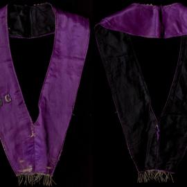 Purple sash, Ancient Independent Order of Odd Fellows, V.G.