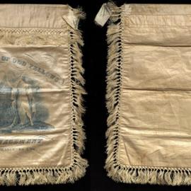 GUOOF Committee of Management, satin apron, blue print