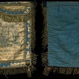 GUOOF Committee of Management, white apron, blue and gold detail