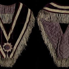 GUOOF, Past District Masters collar, purple velvet and silver detail