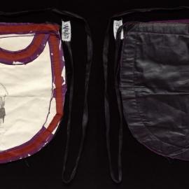 Manchester Unity Independent Order of Oddfellows, white apron with red and purple trim