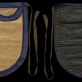 Manchester Unity Independent Order of Oddfellows leather apron, c. 1887
