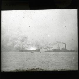 "Itata" fire, Newcastle, NSW, 12 January 1906