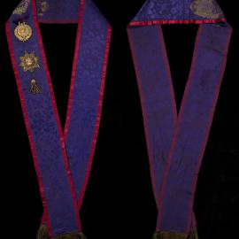 M.U.I.O.O.F., Past Grand sash, purple and red