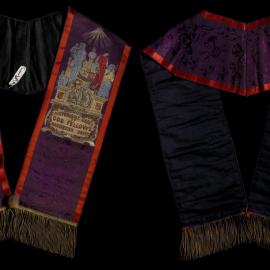 Independent Order of Odd Fellows Manchester Unity, purple [Past Grands] collar 