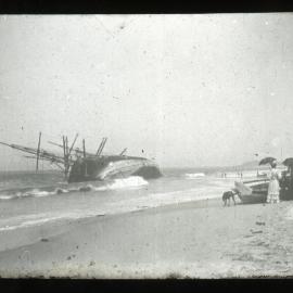 "SS Durisdeer", Stockton Beach, NSW, 1895