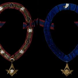 Royal Arch Masons, chain collar with keystones