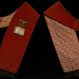 Red masonic collar, Protestant Alliance Friendly Society, T.E.