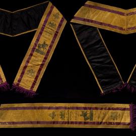 Officer's Sash, Loyal Orange Lodge No. 88, Waratah