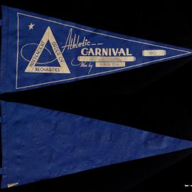 Pennant flag, Manly I.O.R. Challenge, table tennis winners, 1952