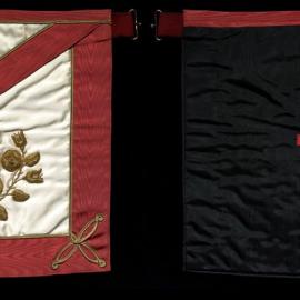 Rose Croix 18th degree apron, Gordon John Row