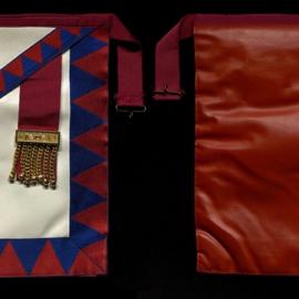 Royal arch masons apron, Gordon John Row, 1982 - 1985