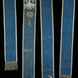 Blue sash, [Independent Order of Oddfellows], lion and lamb