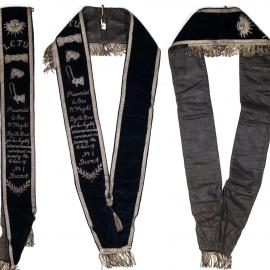 Sash, London Carmens Trades Union, to Bro W Wright, [1914]