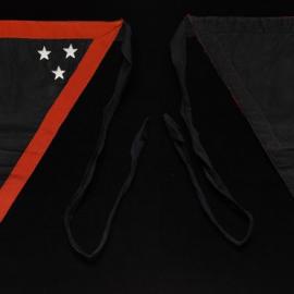 Masters working apron, triangular black with red edge, Gordon Row